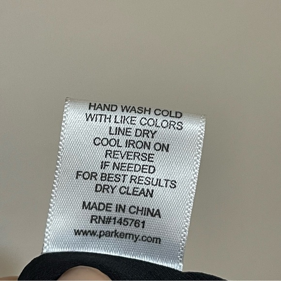 Parker Floral Print Sleeveless Asymmetrical Ruffle Hem Midi Dress Size Medium - Picture 12 of 12